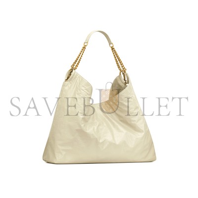 YSL HORTENSE HOBO IN SHINY LEATHER 871220AAGOL9476 (41*35*15cm)